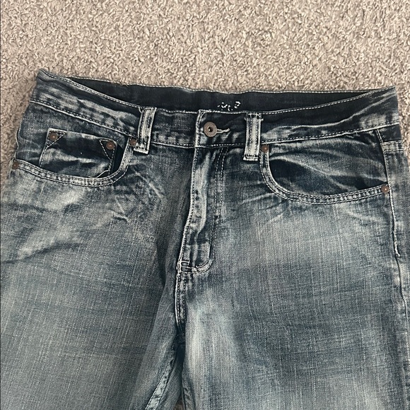 Flypaper Men's Faded Blue Bootcut Jeans - Picture 2 of 3